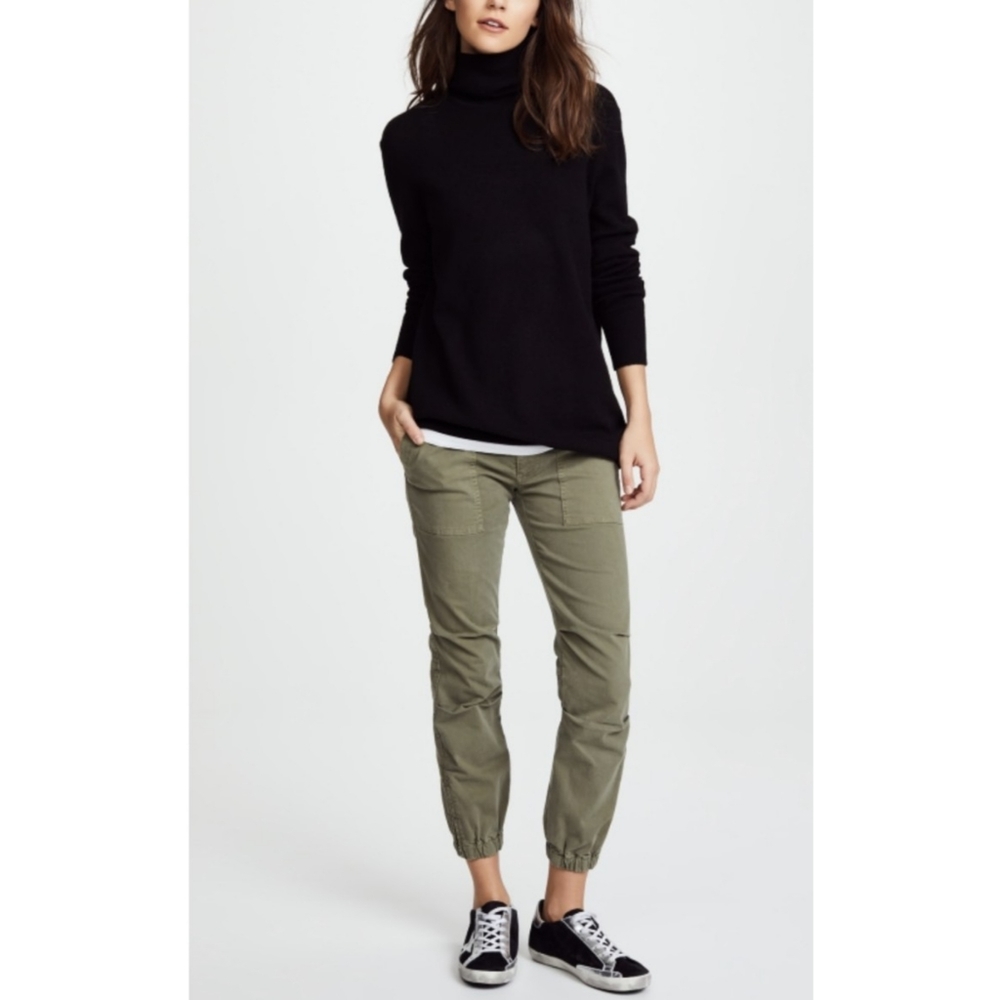 Nili Lotan | Cropped Military Pant in Camo Green Size 4